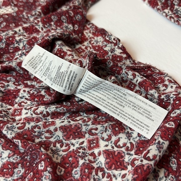 Hollister babydoll/ pheasant button down/ up blouse. - Picture 13 of 14